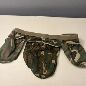 Ranger Camo Military Ammo Belt Waist Fanny Pack 3 Pouch Hunting Hiking
